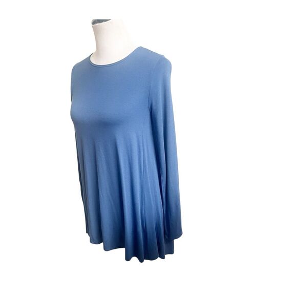 Women’s Eileen Fisher Viscose Jersey Ballet Neck Tunic Blue Bird,SZ PP/PTP XS - Picture 4 of 13